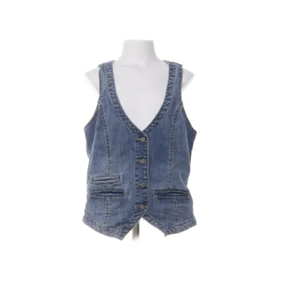 Spijker gilet (Blauw) van L.O.G.G by H&M Katoen, Elastaan