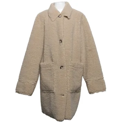 Shearling jacket (Beige) from Zara Polyester
