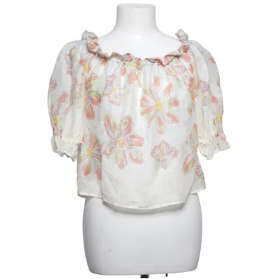 Crop top (White, Multicolored) from By Malina Linen, Silk