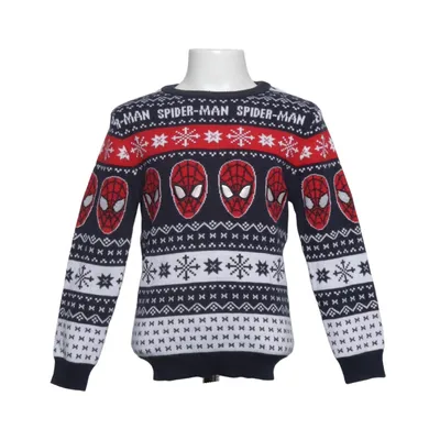 Julesweater (Blå, Hvid, Rød) fra Marvel Spiderman Akryl, Metallfiber, Polyester