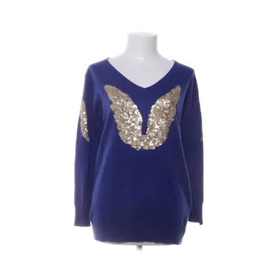 Pullover (Blue) from Anny Fashion Angora, Cotton, Elastane, Cashmere, Wool