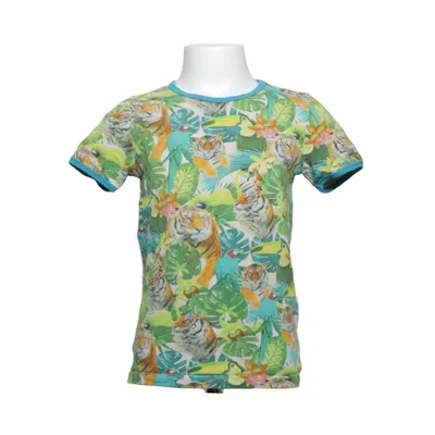T-shirt (Grön, Flerfärgad) från Kids by Lindex Bomull, Elastan