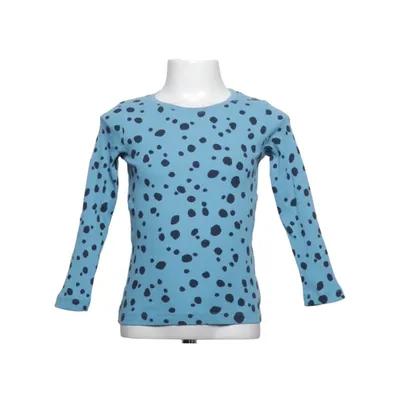 Långärmad t-shirt (Blå, Svart) från Lindex Bomull, Elastan