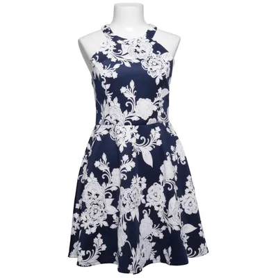 Robe (Bleu, Blanc) de Trixxi Élasthane, Polyester