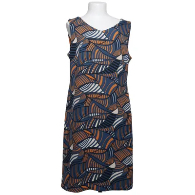 Jurk (Blauw, Oranje, Wit, Meerkleurig) van Cami Elastaan, Polyester