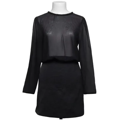 Robe (Noir) de Zara Basic Acrylique, Coton, Polyester