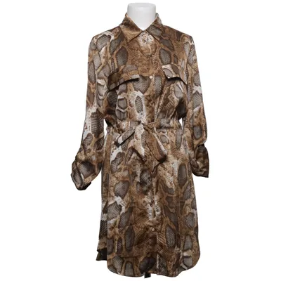 Shirt (Brown, White) from Unika Polyester