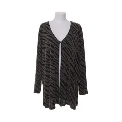Cardigan (Zwart, Goud) van Selection by Ulla Popken Elastaan, Nylon