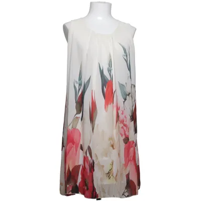 Robe (Blanc, Rouge, Multicolore) de Sarah Élasthane, Polyester, Viscose