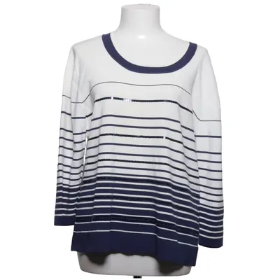 Pull-over (Blanc, Bleu) de Un Jour Ailleurs Polyamide, Viscose