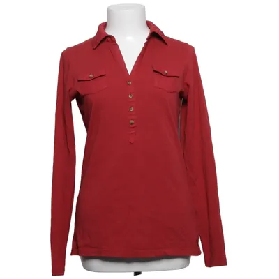 T-shirt manches longues (Rouge) de Anne L Coton, Élasthane