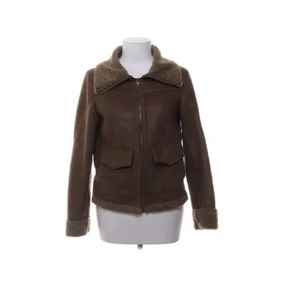 Shearling jas (Bruin) van Zara Basic Acryl, Polyester