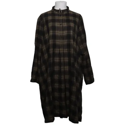 Shirt dress (Brown, Black) from Ischiko Cotton, Lyocell