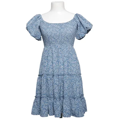 Dress (Blue, White)