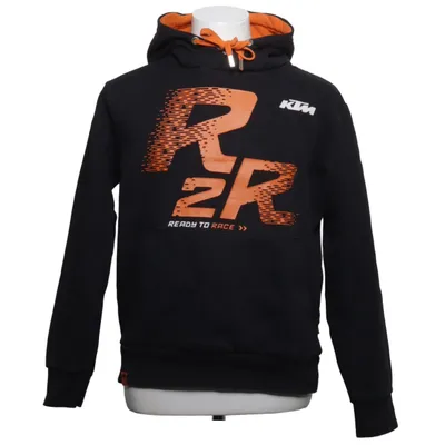 Capuchon sweater (Zwart, Oranje) van KTM Katoen, Polyester