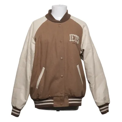 Varsity-jack (Bruin, Beige) van Iets Frans Acryl, Katoen, Polyamide, Polyester, Polyurethaan, Viscose, Wol