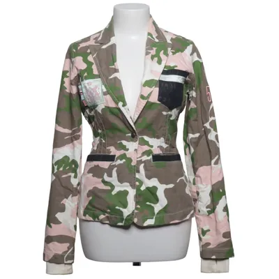 Blazer (Green, Pink, Multicolored) from Triple Five Soul Acetate, Cotton