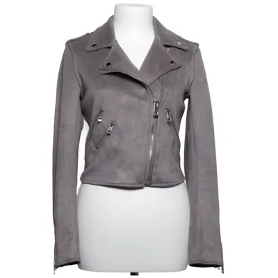 Biker jacket (Gray) from Softy Collection Elastane, Polyester