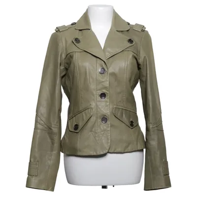 Leren blazer (Groen) van Vero Moda Leer, Polyester