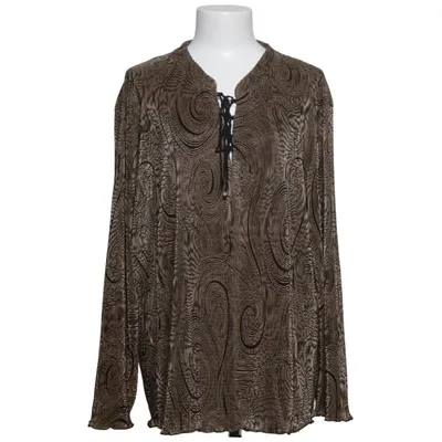 Bluse (Beige, Sort) fra Ann Harvey Polyester, Viscose