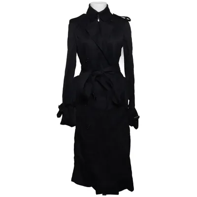 Trenchcoat (Svart) från Victoria Beckham Bomull, Viskos