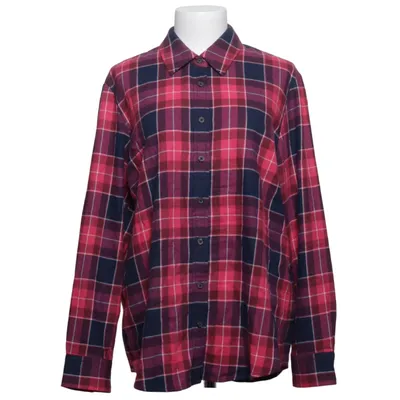 Flanellen overhemd (Rood, Blauw) van Lands' End Katoen