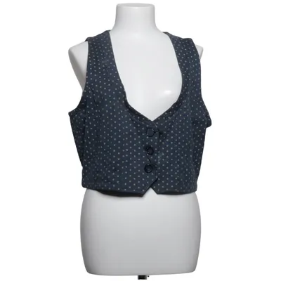 Vest (Blå, Beige) fra Deerberg Bomuld