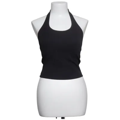 Haltertop (Zwart) van Uniqlo Katoen, Elastaan, Polyamide, Polyester, Viscose