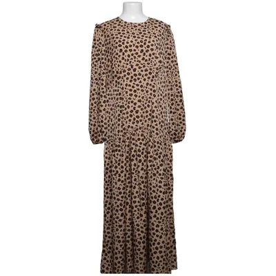 Långklänning (Beige, Brun) från Never Fully Dressed Elastan, Polyester