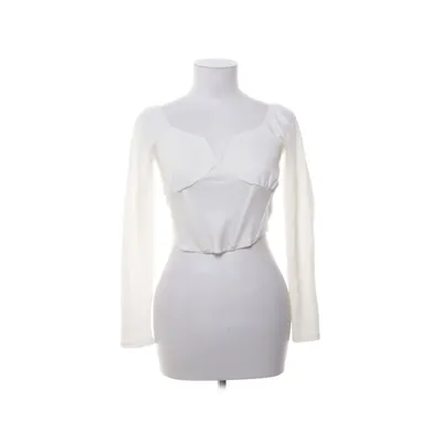 Crop top (Wit) van Reserved Katoen, Elastaan