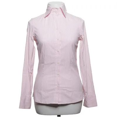 Skjorta (Rosa, Vit) från Massimo Dutti Woman Bomull, Elastan, Polyamid