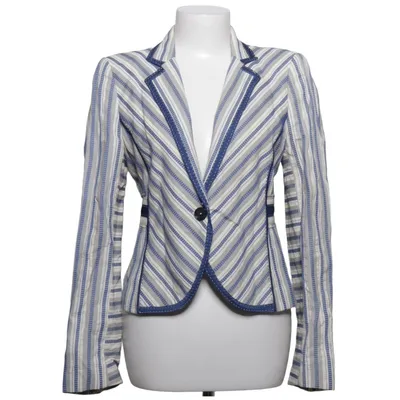 Blazer (Blå, Hvid, Grå) fra Zara Woman Bomuld, Viscose