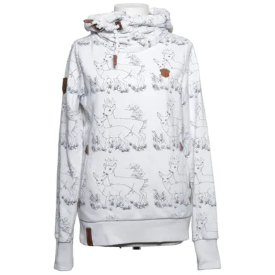 Capuchon sweater (Wit) van Naketano Katoen, Polyester