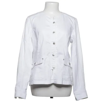 Veste (Blanc) de Prêt Coton, Élasthane, Polyester