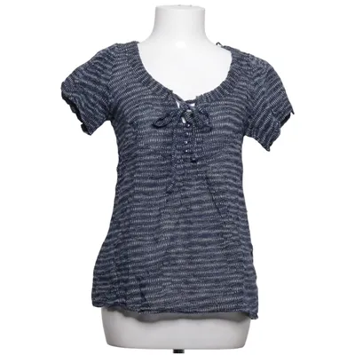 Top (Blue, White) from Frk. Cotton, Viscose