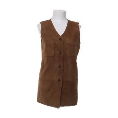 Leren vest (Bruin) van Caroline Biss