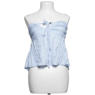 Tube top (Blauw) van Shein Elastaan, Polyester
