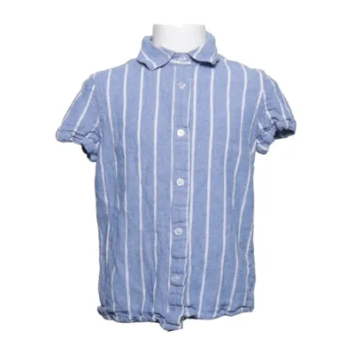 Short sleeve shirt (Blue, White) from D.M.D by Denim Day Linen, Viscose