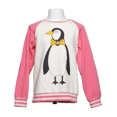 Collegetröja (Rosa, Vit, Flerfärgad) från Mini Rodini Elastan, Ekologisk bomull