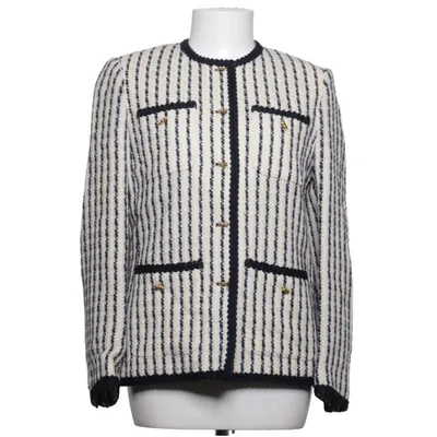 Jack (Wit, Blauw) van Caroline Rohmer Viscose, Wol