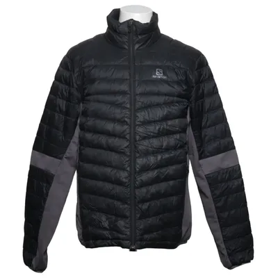 Donsjack (Zwart, Grijs) van Salomon Dons, Elastaan, Veer, Polyamide, Polyester