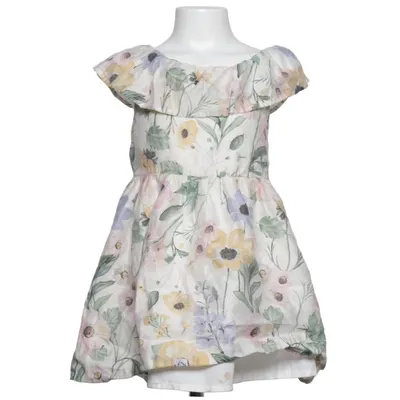 Klänning (Vit, Flerfärgad) från H&M Lyocell, Viskos, Polyester, Linne