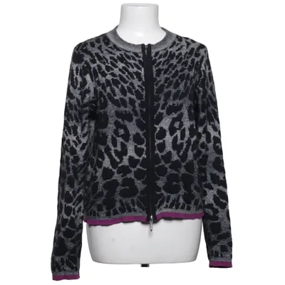 Cardigan (Grå, Sort, Lilla) fra Oui Moments Akryl, Bomuld, Elastan, Polyester, Uld
