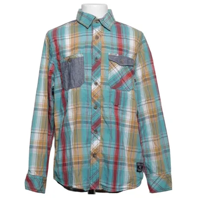 Flanellen overhemd (Blauw, Rood, Meerkleurig) van Garcia Jeans Katoen