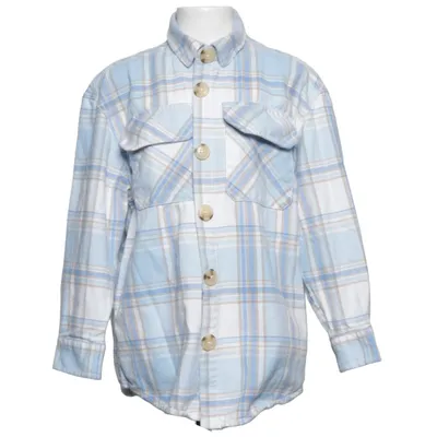 Chemise en flanelle (Bleu, Blanc) de Page One Young Coton