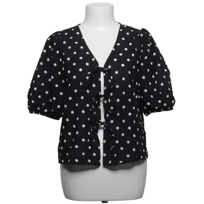 Wrap blouse (Black, White) from Dobber Cotton