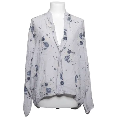 Blus (Grå, Blå, Vit) från Repeat Viskos