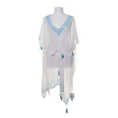 Robe de plage (Blanc, Bleu) de Gina Coton