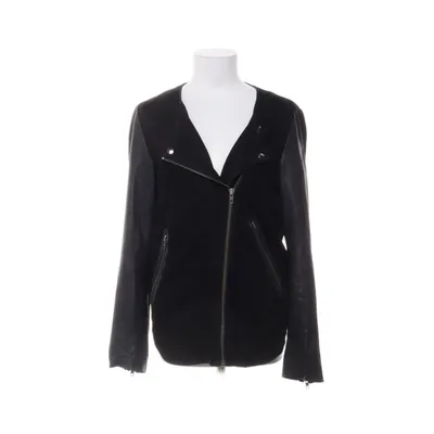 Bikerjack (Zwart) van Stella Nova Polyester, Leer
