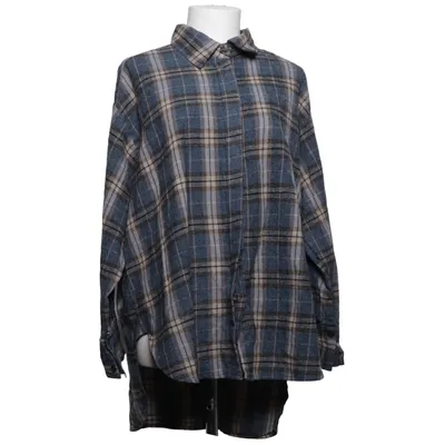 Flanellen overhemd (Blauw, Beige, Zwart) van Marta Katoen, Polyester